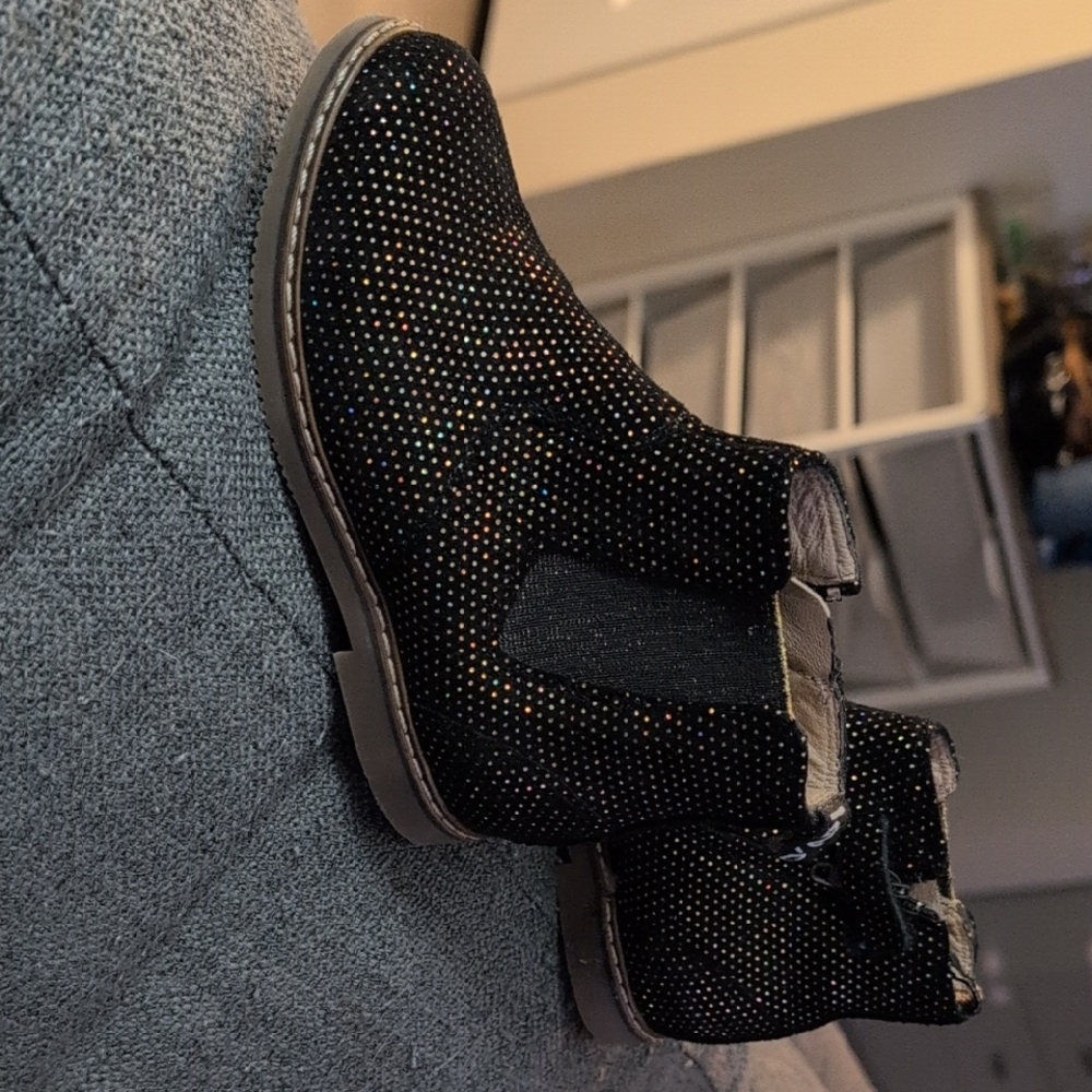Pom D'Api Black and Sparkle Boots